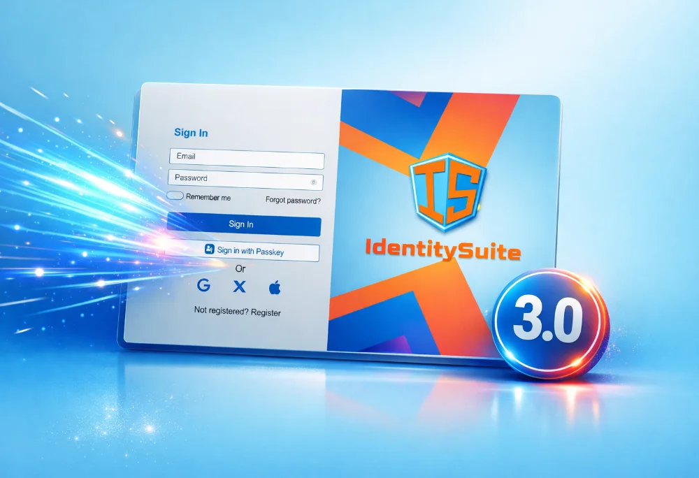 Article cover: Introducing IdentitySuite 3.0, the release with the redesigned Theme Builder and new social login providers