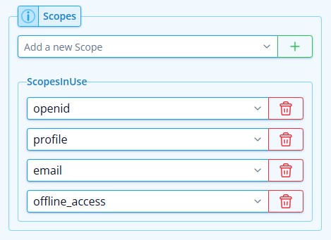 IdentitySuite server-level scope configuration