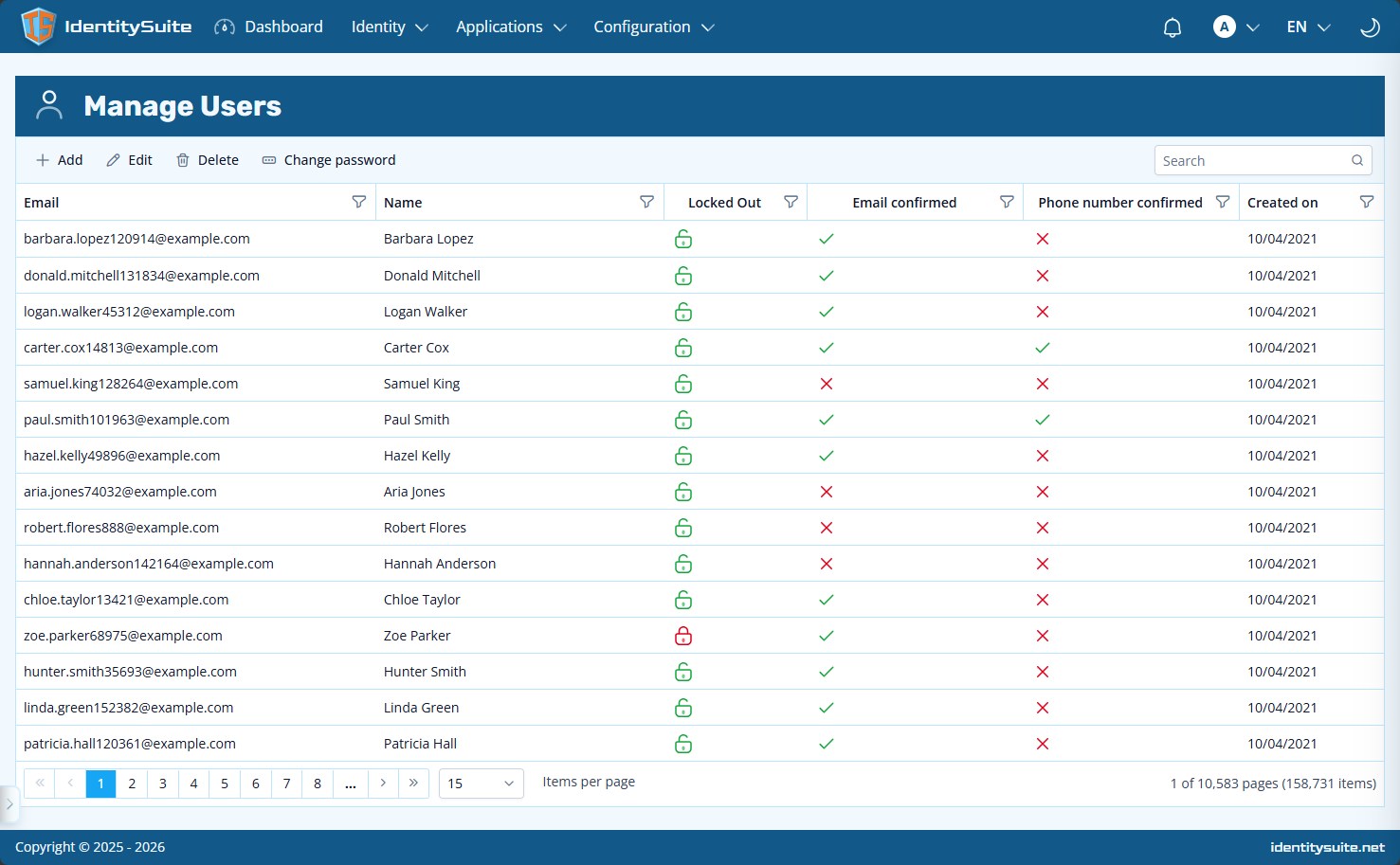 Manage users